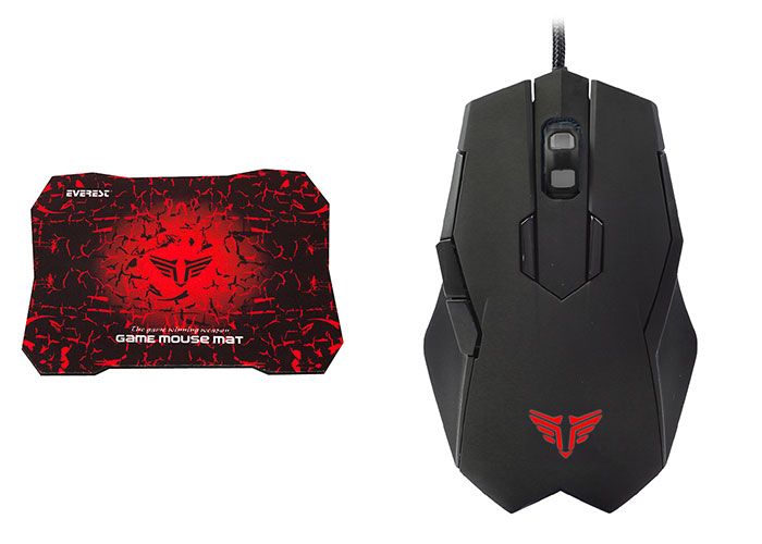 Everest SGM-X77 Usb Siyah Gaming Mouse Pad ve Oyuncu Mouse