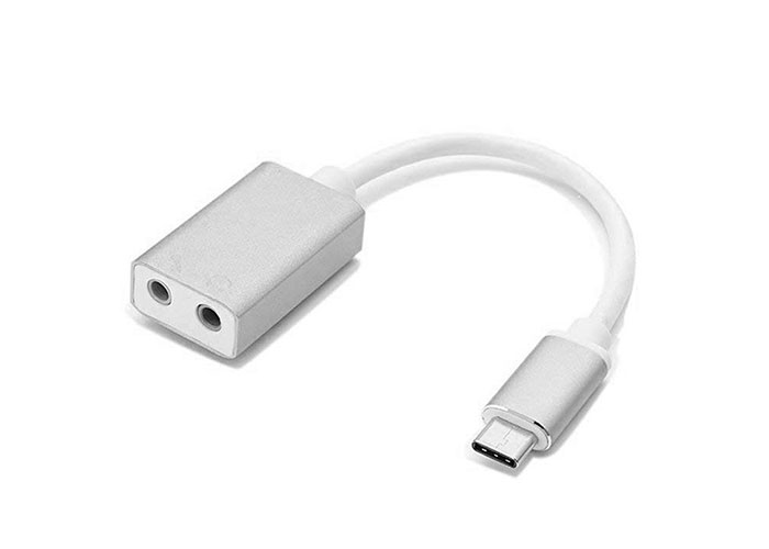 S-link SL-USB-C80 USB 3.1 10cm kablolu Type-C to 2*3.5mm Audio Çevirici