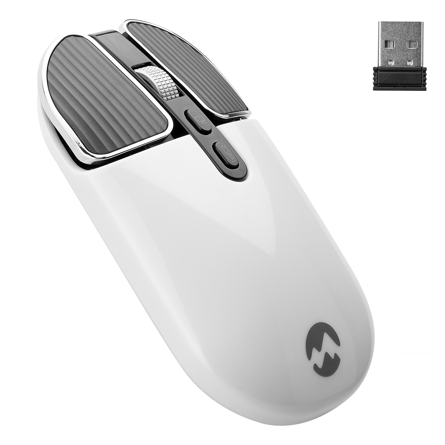 Everest SM-619 Usb Beyaz 800/1200/1600dpi Şarj Edilebilir Kablosuz Mouse