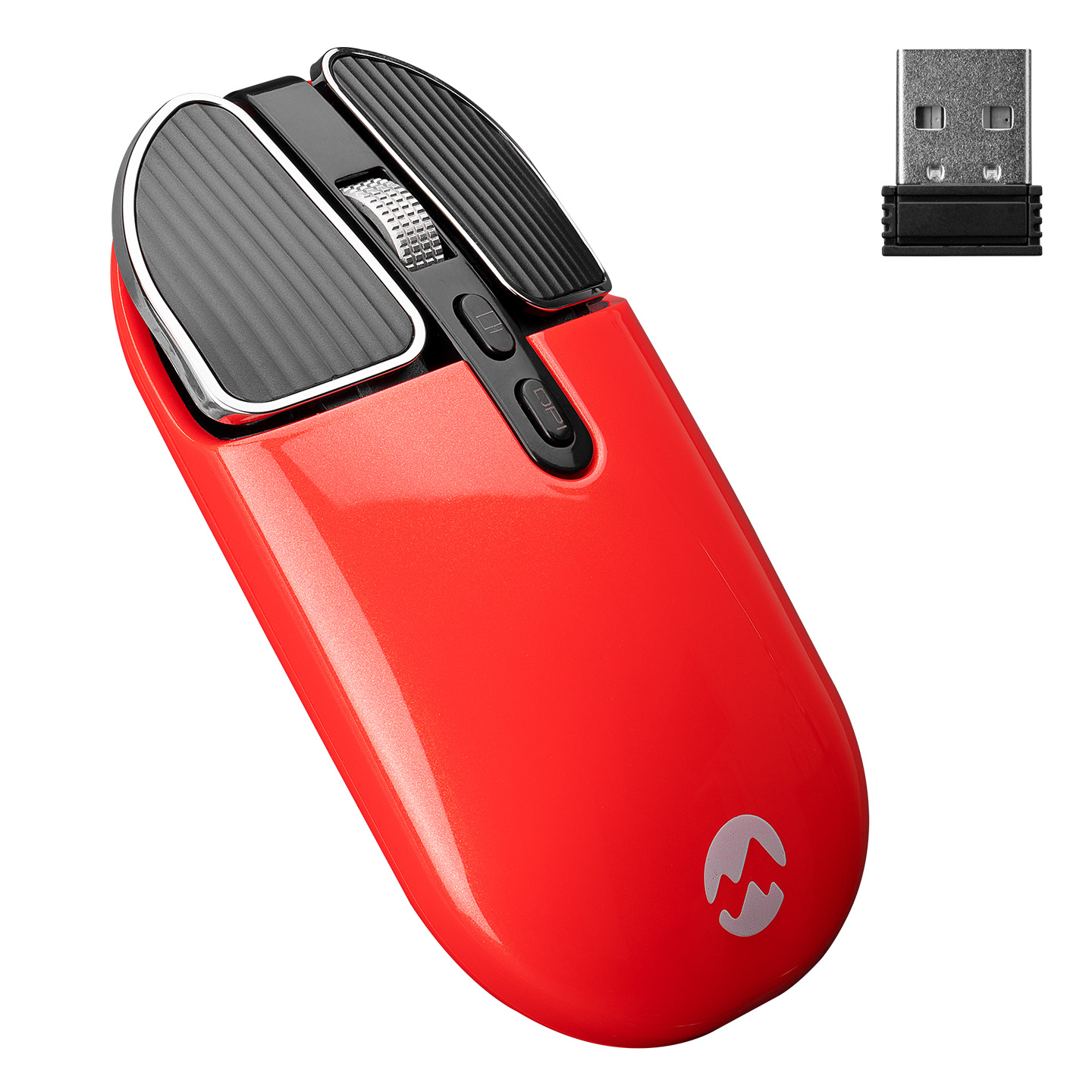 Everest SM-619 Usb Kırmızı 800/1200/1600dpi Şarj Edilebilir Kablosuz Mouse