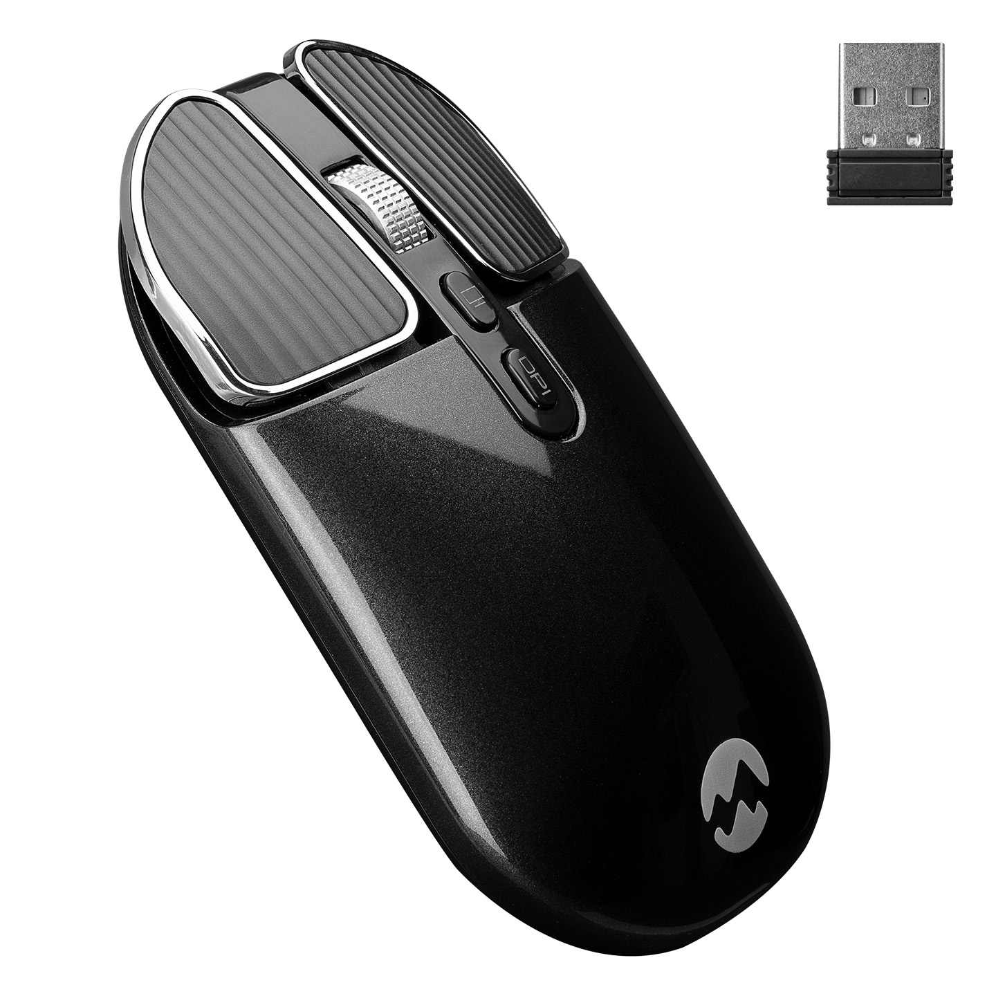 Everest SM-619 Usb Siyah 800/1200/1600dpi Şarj Edilebilir Kablosuz Mouse