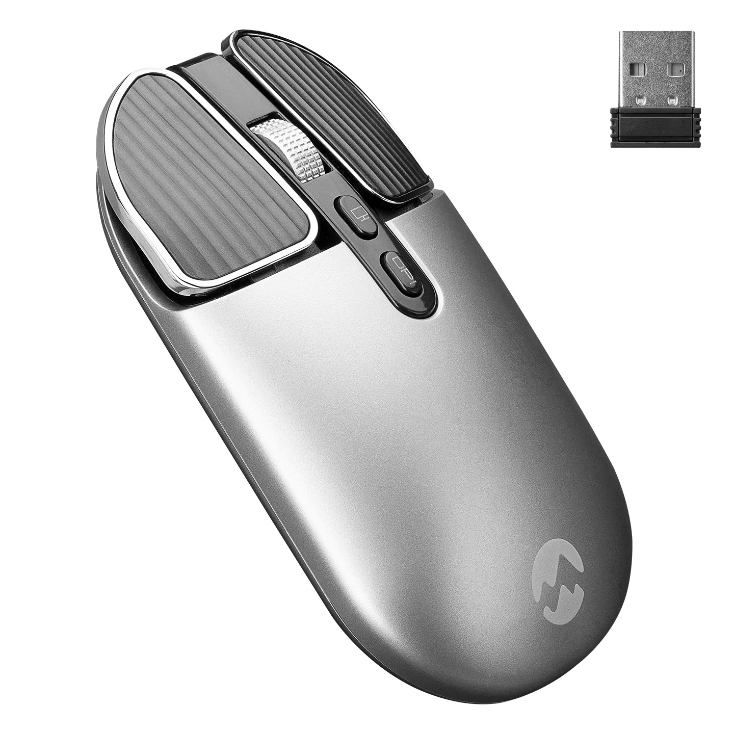 Everest SM-620 Usb Gri 800/1200/1600dpi Şarj Edilebilir Kablosuz Mouse