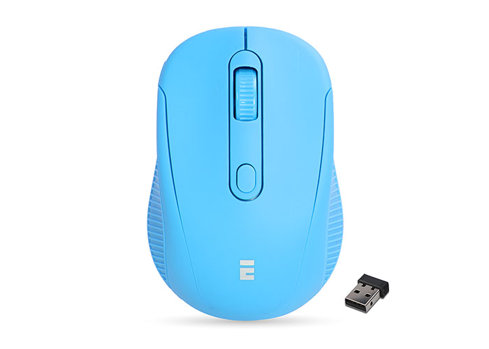 Everest SM-300 Usb Turquoise 4D Optical Alkaline Battery Wireless Mouse