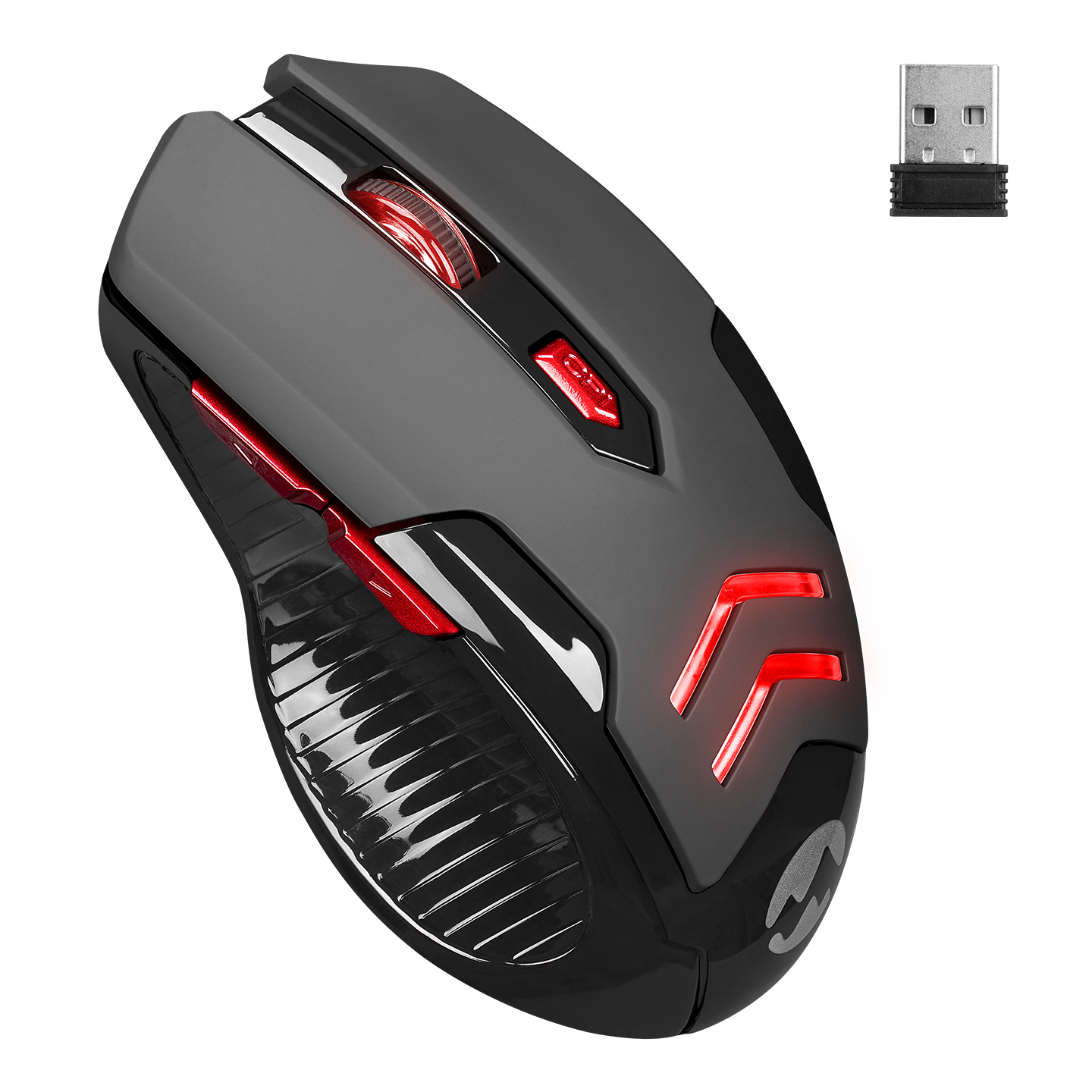 Everest SM-763 Red 6D 2400DPI 2.4Ghz Black Usb Gaming Led Illuminated Wireless Mouse