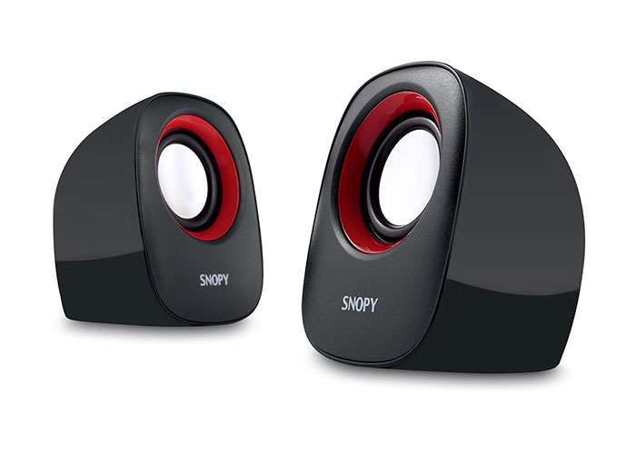 Snopy SN-120 2.0 Siyah/Kırmızı USB Speaker