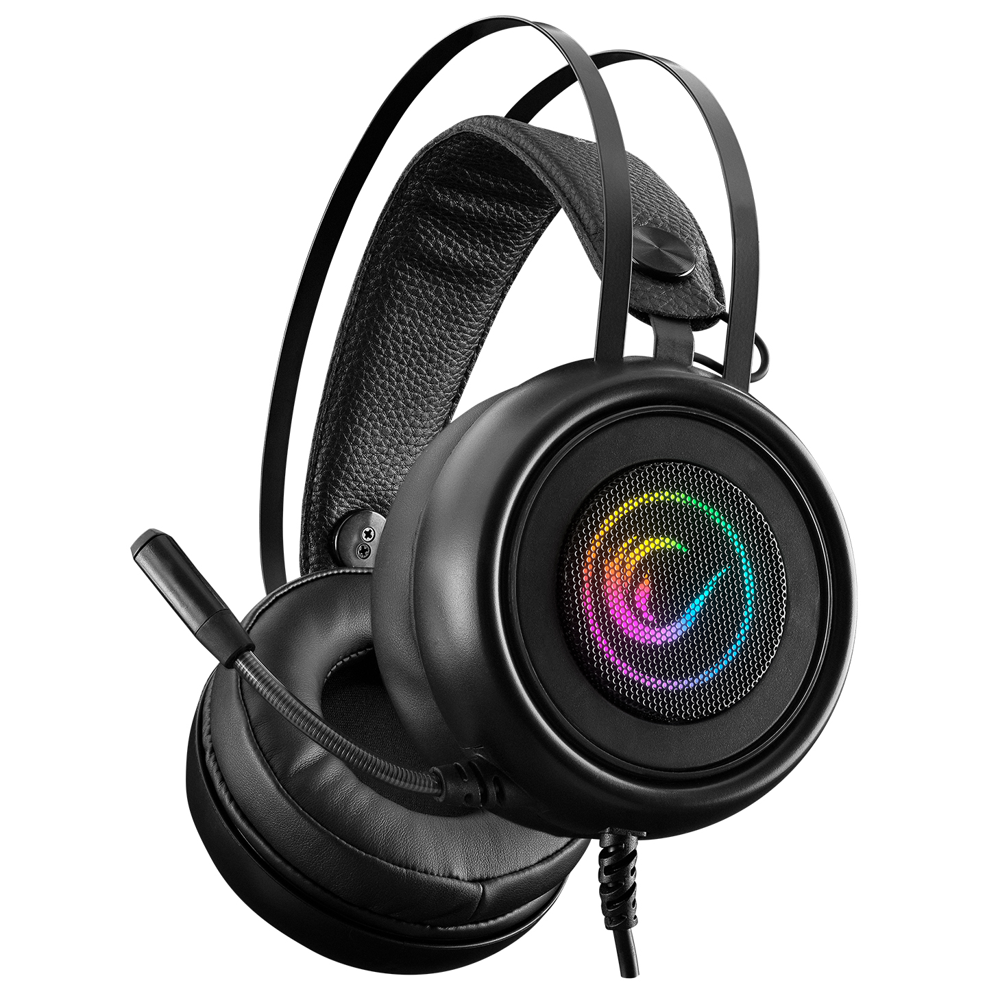 Rampage SN-R8 VANDAL Siyah USB 7.1 Rainbow Led + Ses Kontrollü Mikrofonlu Oyuncu Kulaklığı
