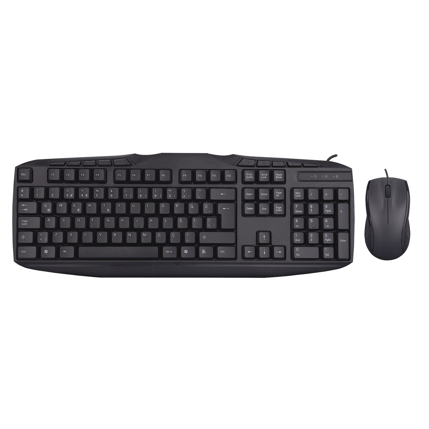 Everest UN-796 Black Usb Q Multimedia Keyboard + Mouse Set